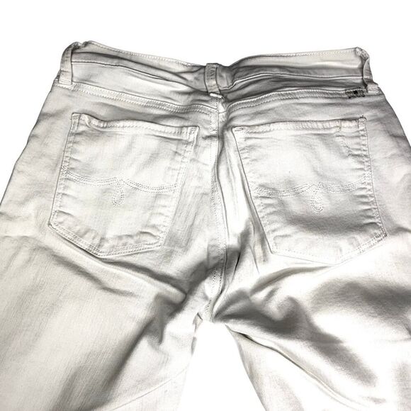 Lucky Brand Lolita Capri Jeans White Mid Rise Stretch - Picture 3 of 8